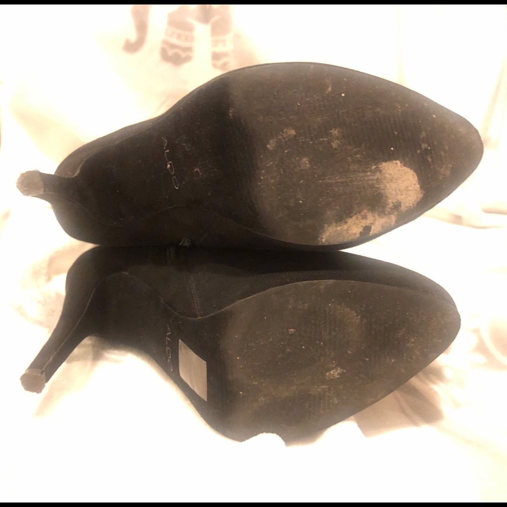 Aldo Paleven Round Toe Suede Knee-high boots - Picture 7 of 8